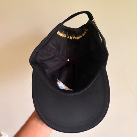 Vintage EQUIPE ROBERT TRANSPORT Dad hat baseball cap strapback black blue - Picture 6 of 6